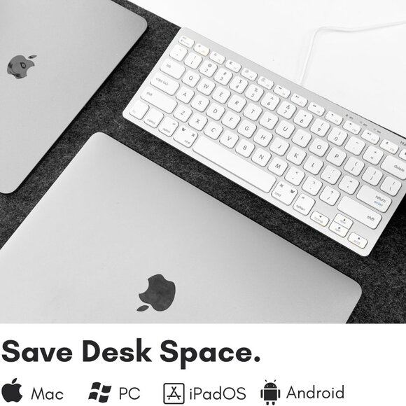 MACALLY Compact USB-C Wired Keyboard - Picture 8 of 8